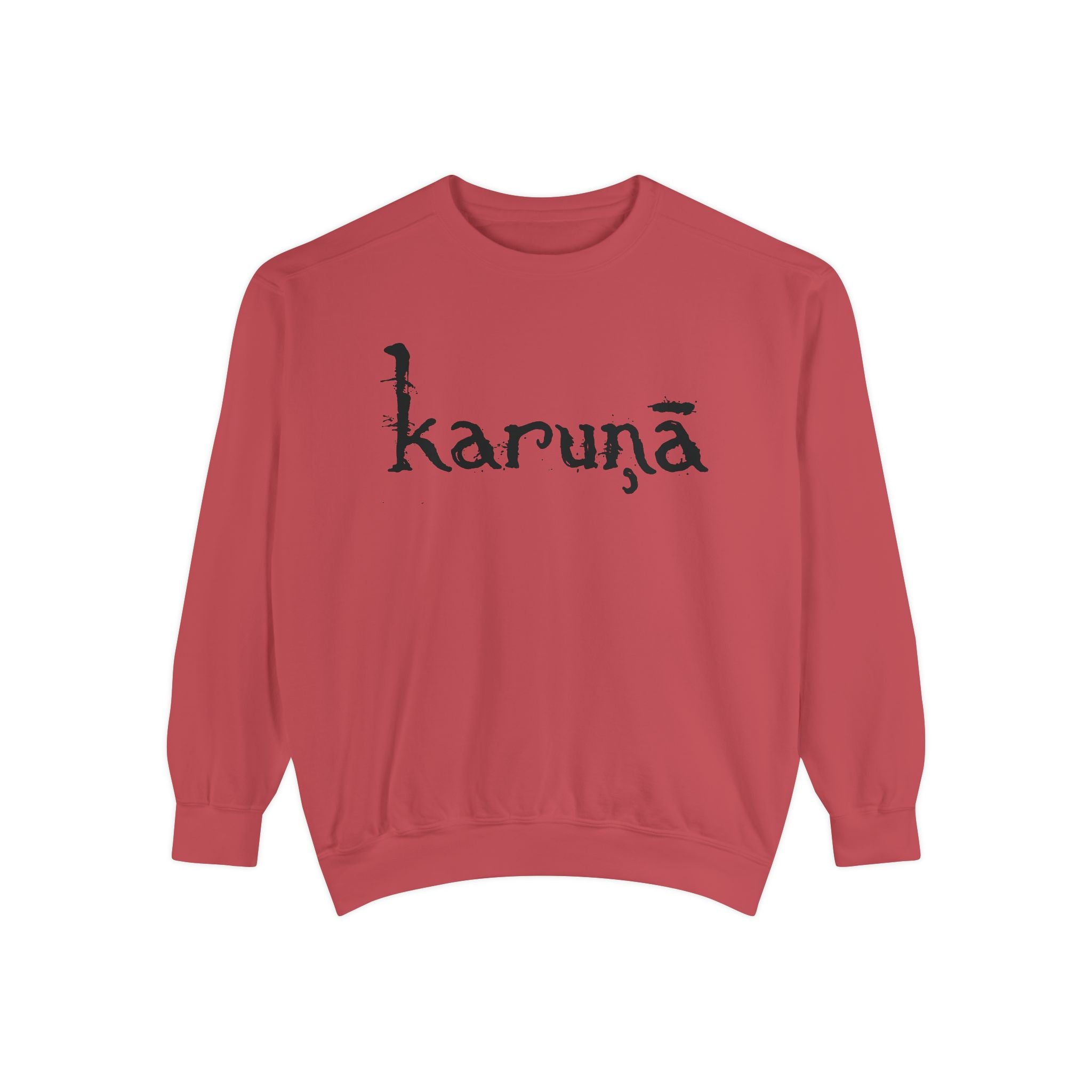 Karuna text, Mushroom illustration Sweatshirt | Spiritual Sanskrit, Botanical